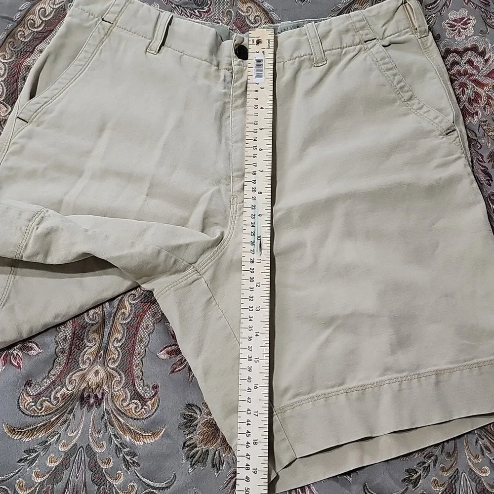 Men's Tommy Bahama Relax Linen Blend Flat Front Chino Shorts Green Size 32‎